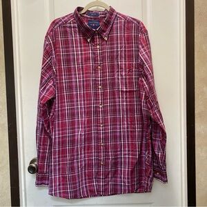 Saddlebred big & tall plaid button up